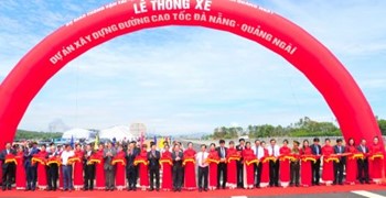 Thông xe toàn tuyến đường cao tốc Đà Nẵng – Quảng Ngãi