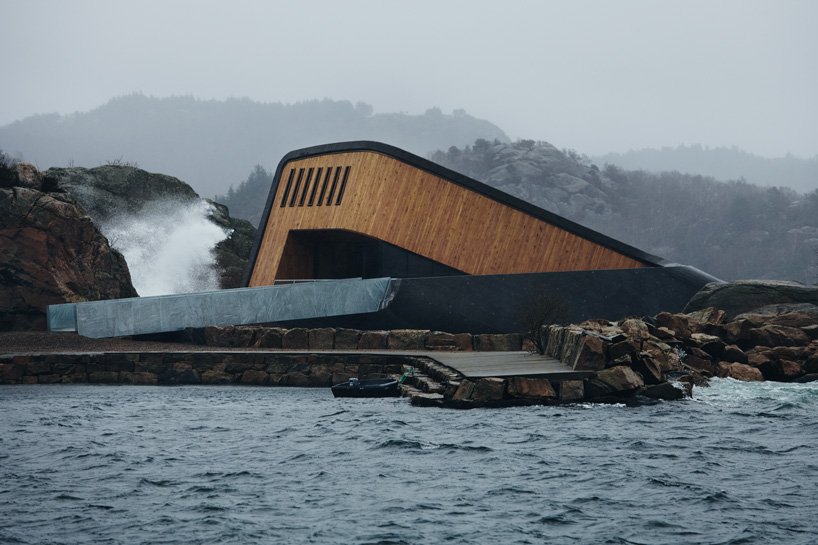snÃ¸hetta completes europe''s first underwater restaurant in norway